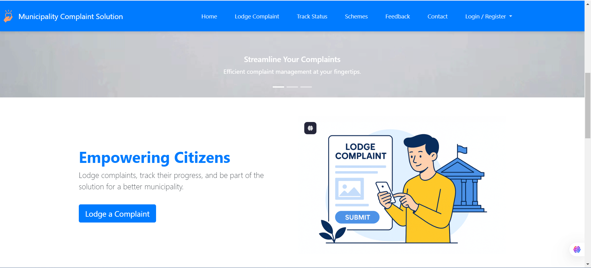 Municipality Complaint Solution